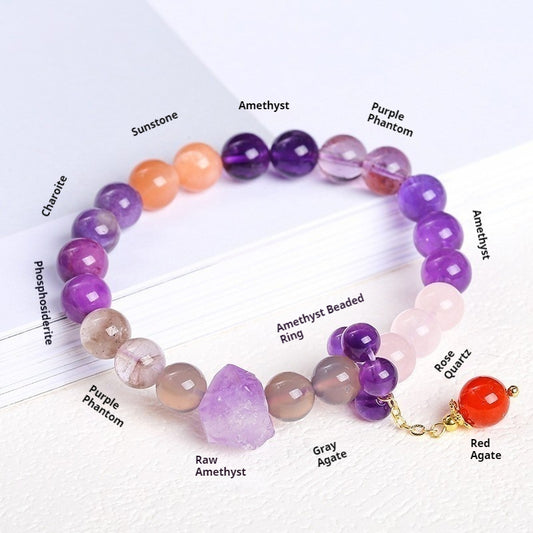 Feng Shui Success & Spiritual Power Nine Star Crystal Bracelet