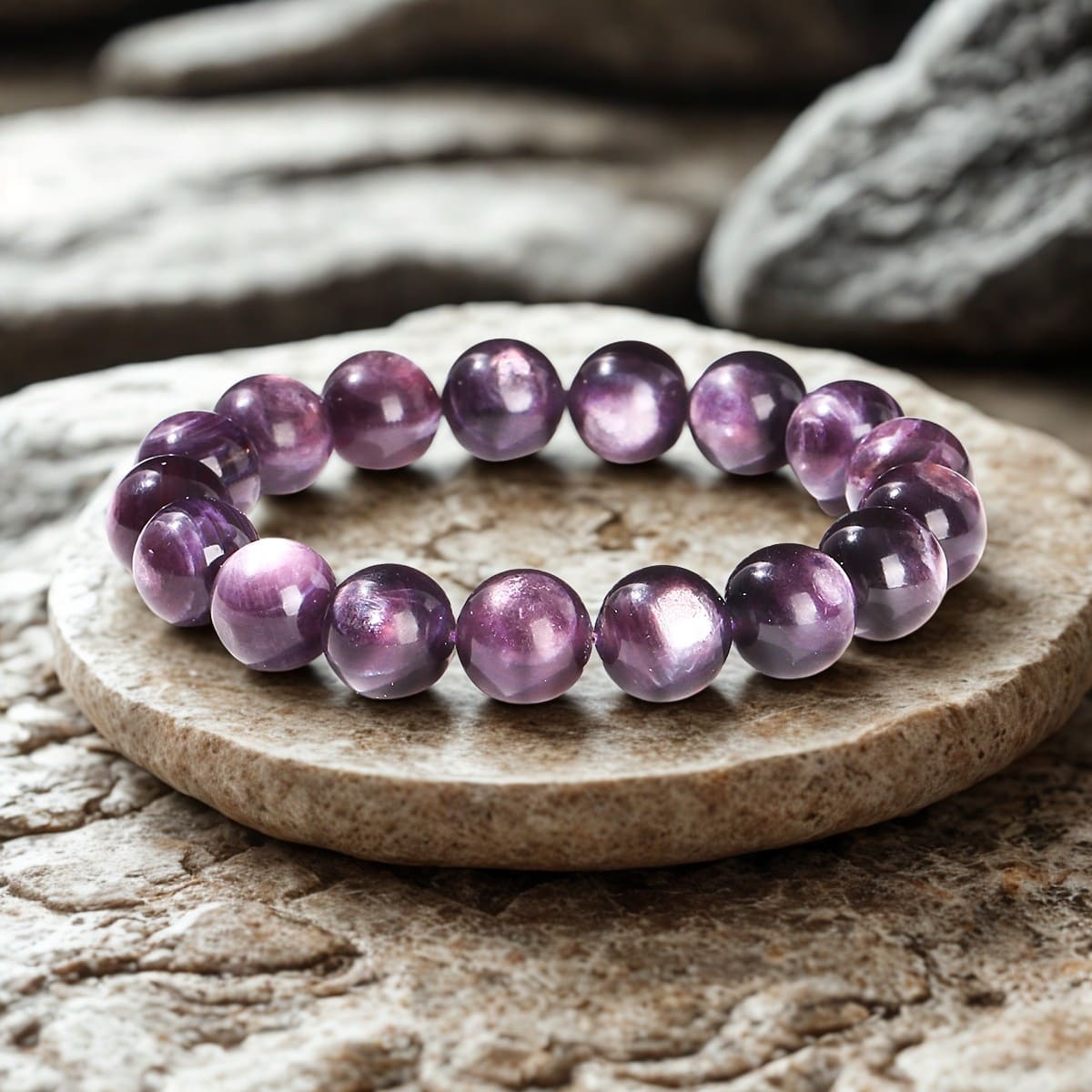 Lepidolite_Bracelet_anxiety bracelet_healing crystal_crystal healing bracelet