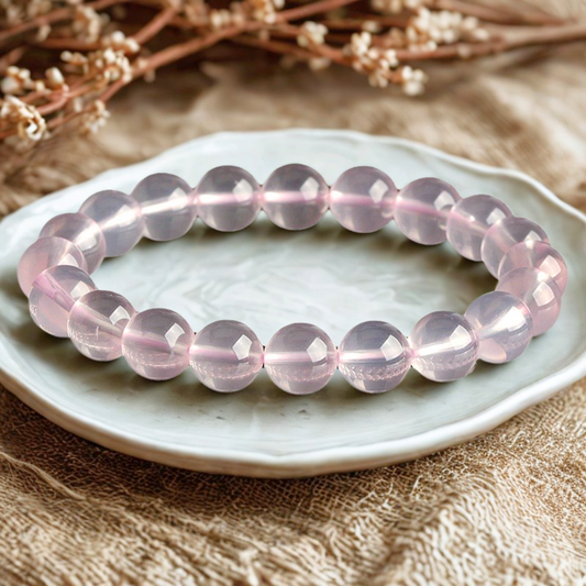 Ice Pink Rose Quartz Love & Emotional Healing Bracelet