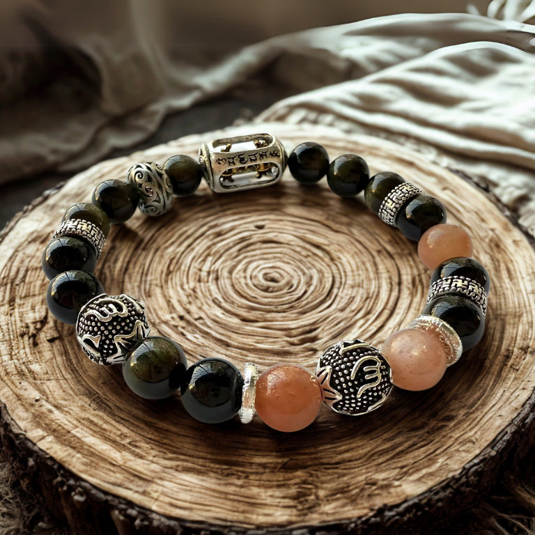 Heiliger Fluss – Tibetisches Chakra-Armband nach Maß