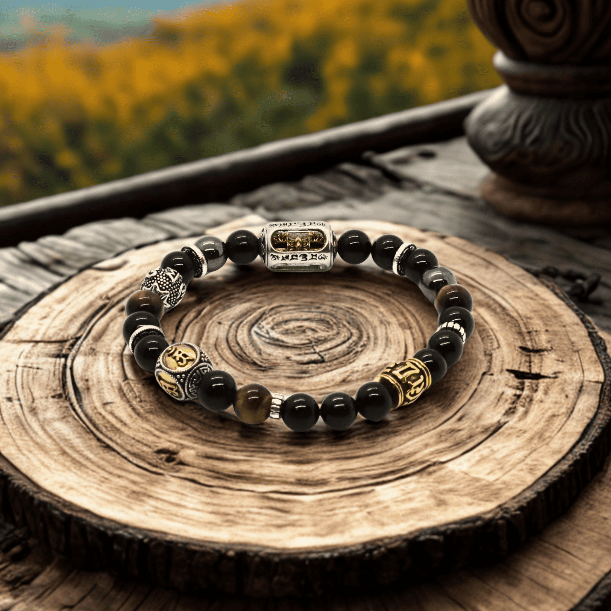 Heiliger Fluss – Tibetisches Chakra-Armband nach Maß