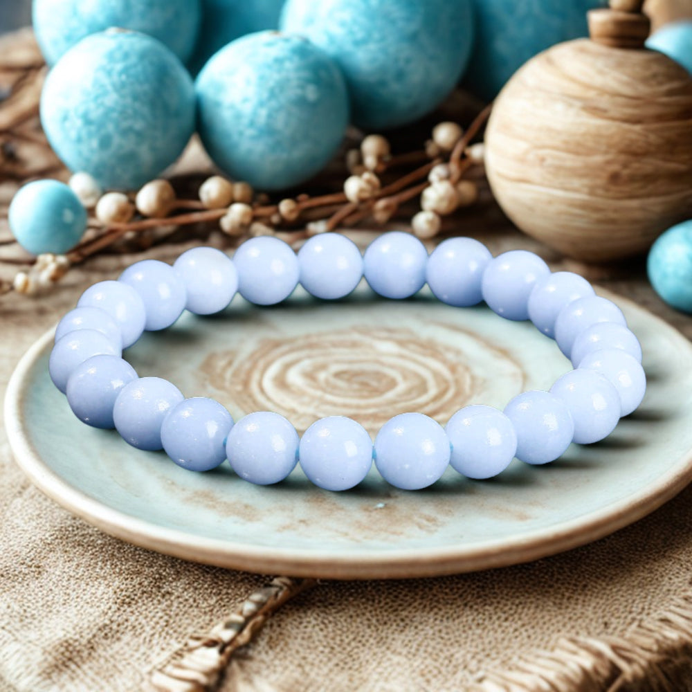 Angelite Gelassenheit &amp; Spirituelle Verbindung Armband