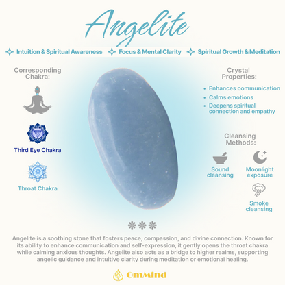Angelite Gelassenheit &amp; Spirituelle Verbindung Armband