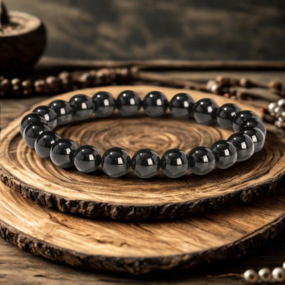 Schwarzes Onyx-Armband für Stärke und Schutz