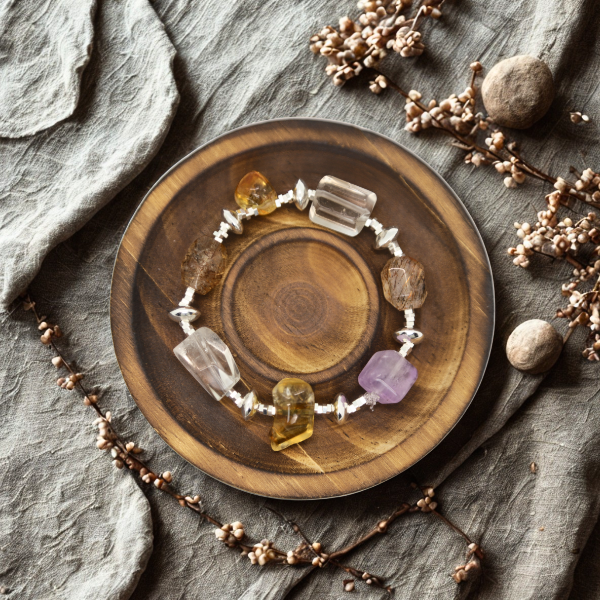 Crystal Force – Maßgeschneidertes Chakra-Energiearmband