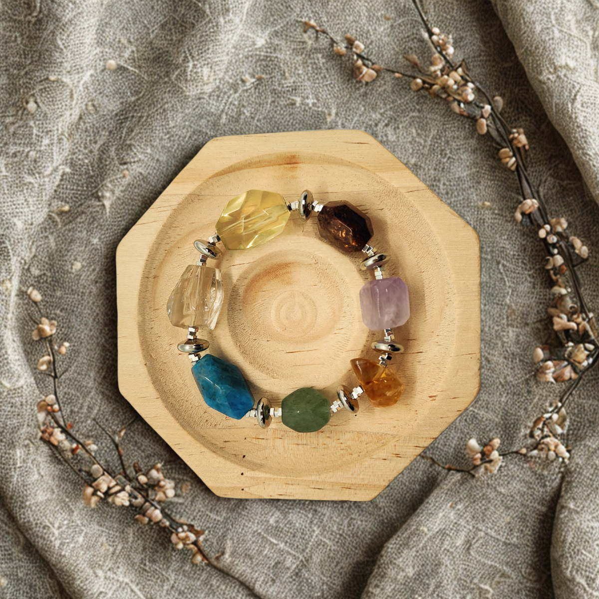 Crystal Force – Maßgeschneidertes Chakra-Energiearmband