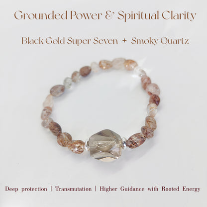 Crystal Intention Bracelet – Natural Freeform Gemstones & S925 Silver