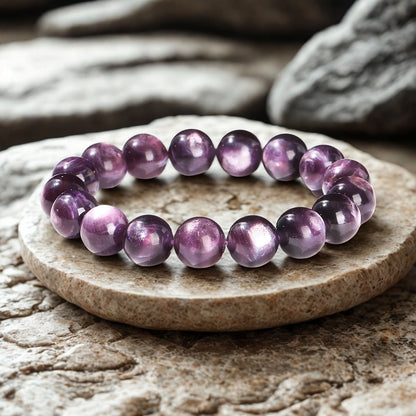 Lepidolite_Bracelet_anxiety bracelet_healing crystal_crystal healing bracelet