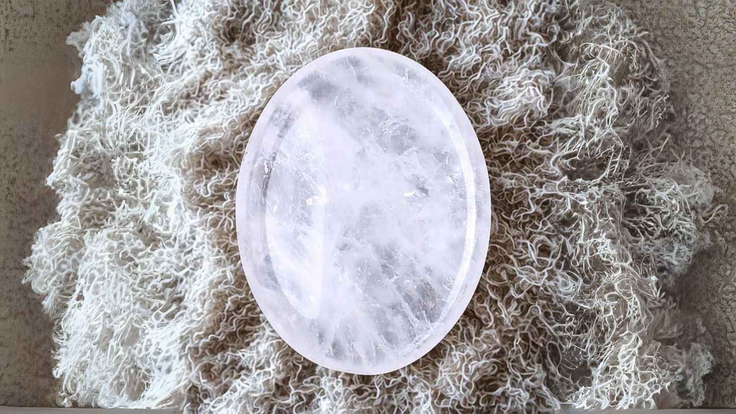 Clear Quartz Worry Stone