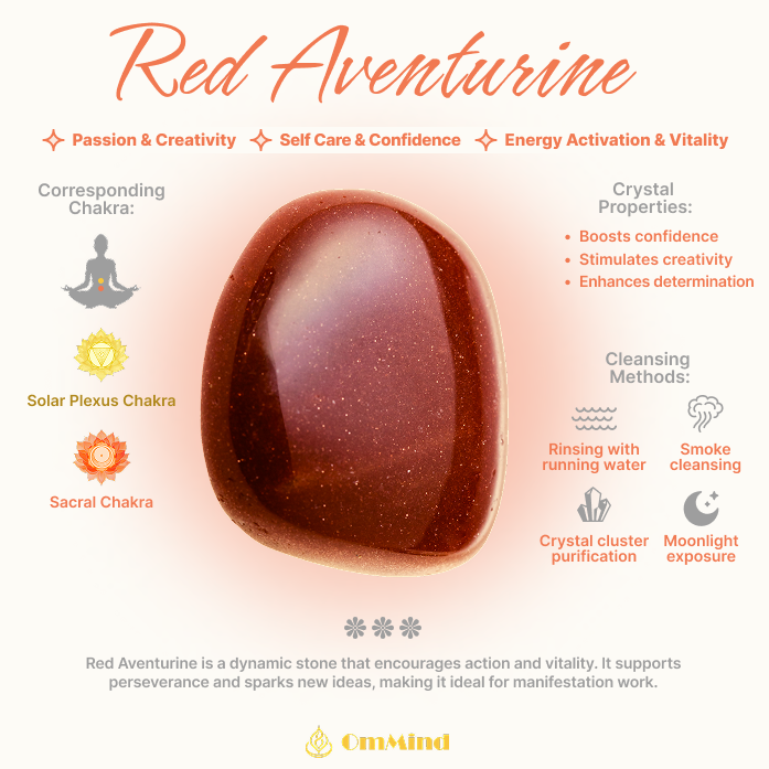 Armband Vitalität &amp; Entschlossenheit aus rotem Aventurin