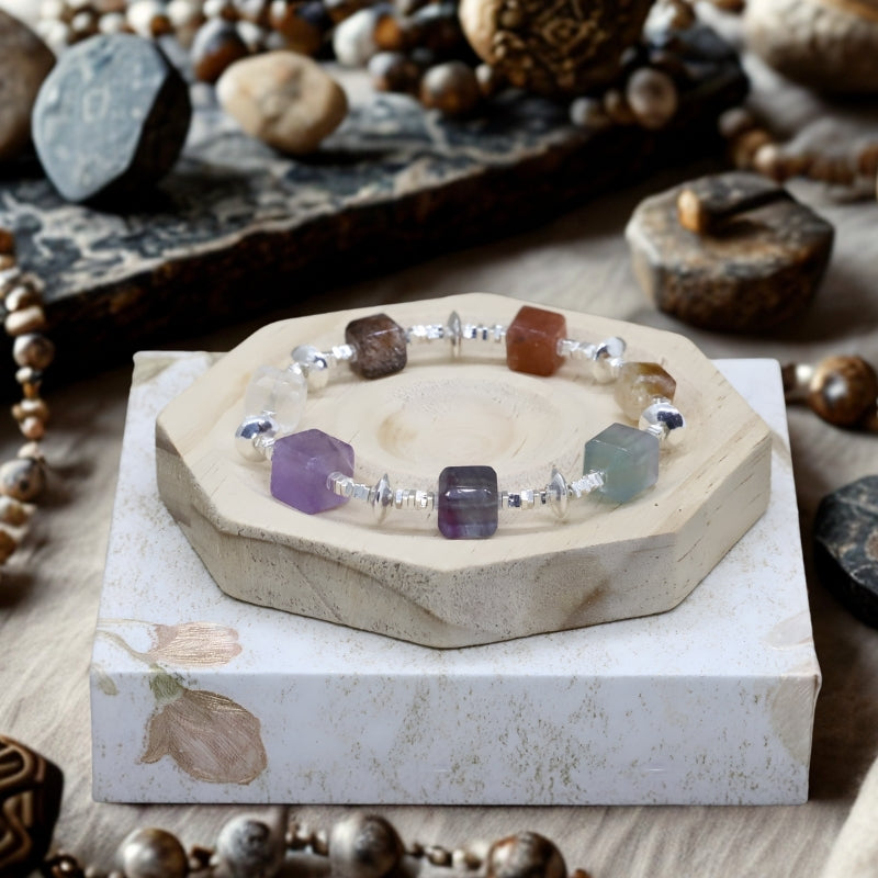 Seven Chakra Bracelet Gift – Natural Gemstones & S925 Silver (Box Included)