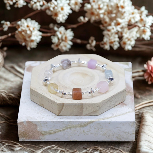 Seven Chakra Bracelet Gift – Natural Gemstones & S925 Silver (Box Included)