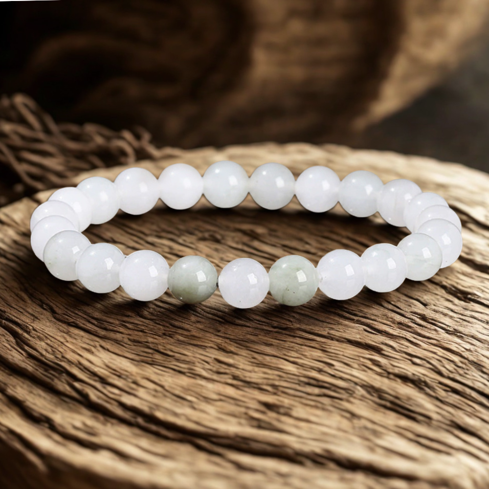 Armband „Balance und innerer Frieden“ aus Tianshan-Quarzit-Jade