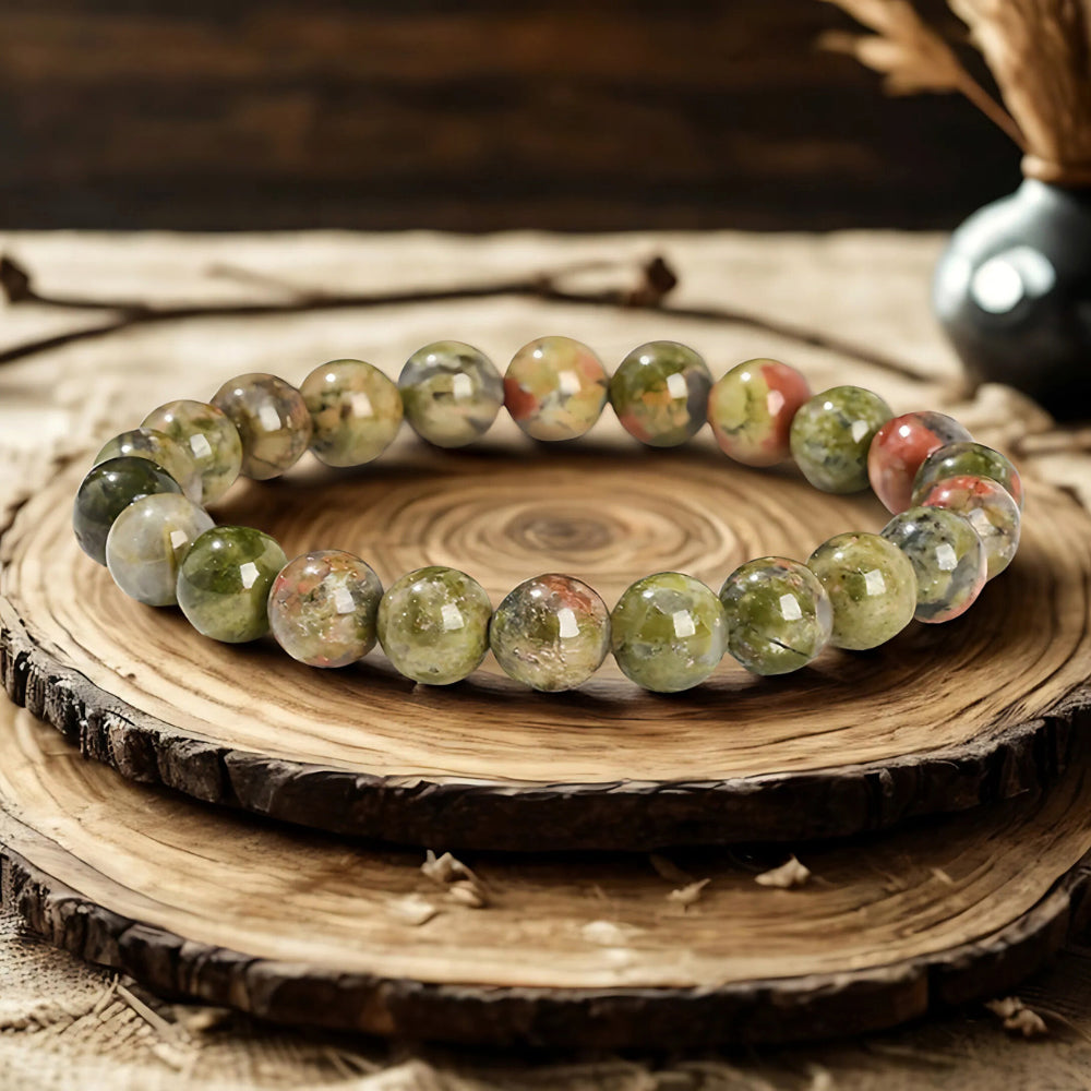 Unakit-Armband zur emotionalen Heilung und zum Erwachen des Herzens