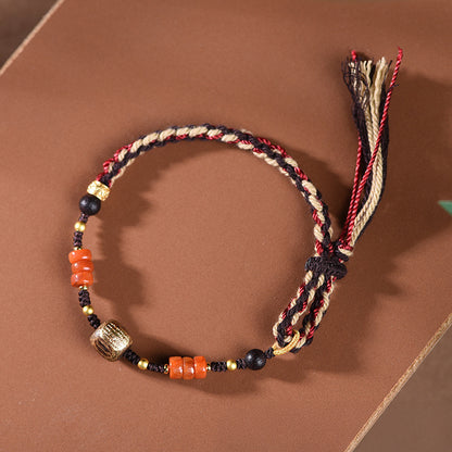 Bracelet en lapiz à nœud tibétain